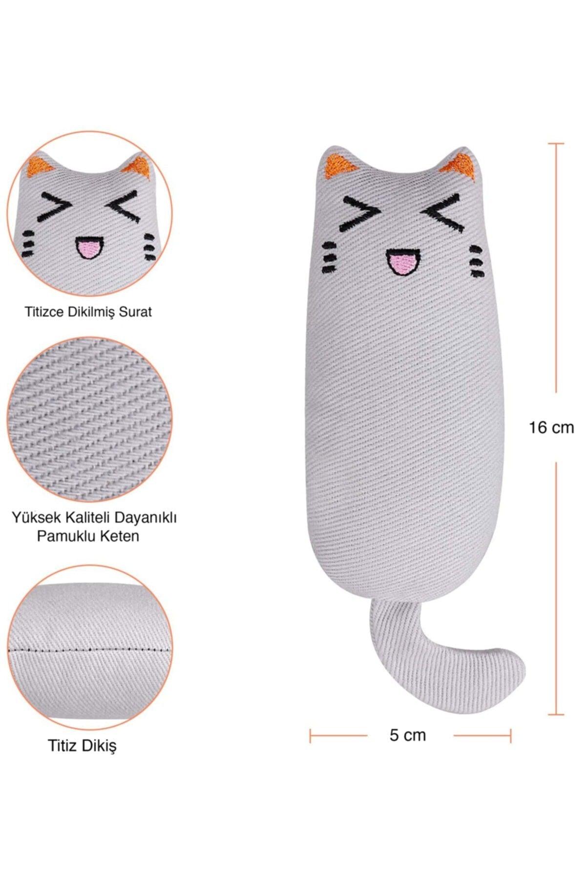 Gray Color Rattle Cat Grass Cat Toy