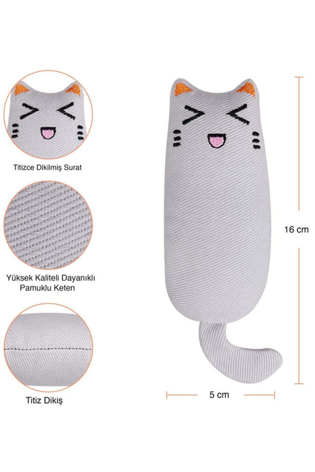 Gray Color Rattle Cat Grass Cat Toy