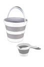 Gray Foldable Bucket And Gray Foldable Cup M1 - Swordslife