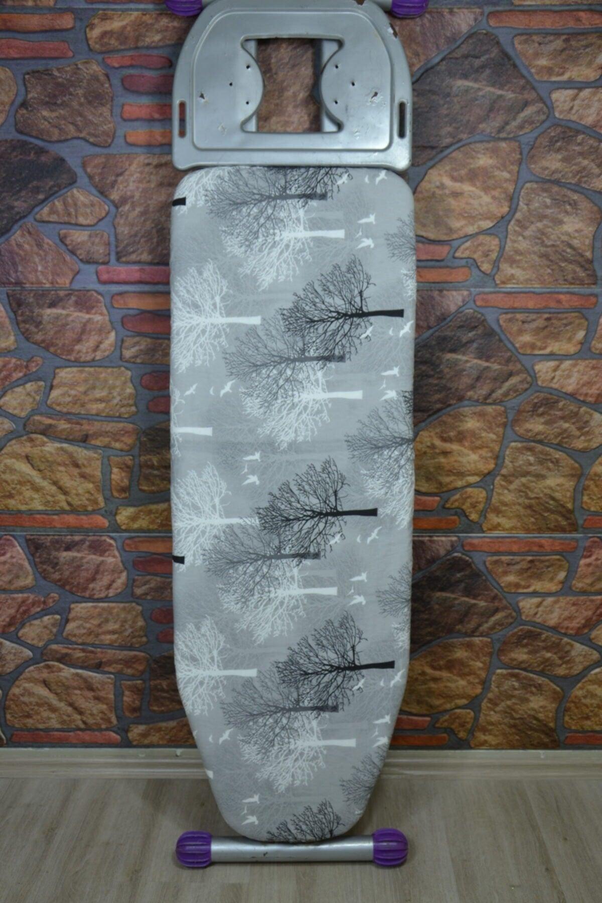 Gray Wood Ironing Board Cover - Swordslife