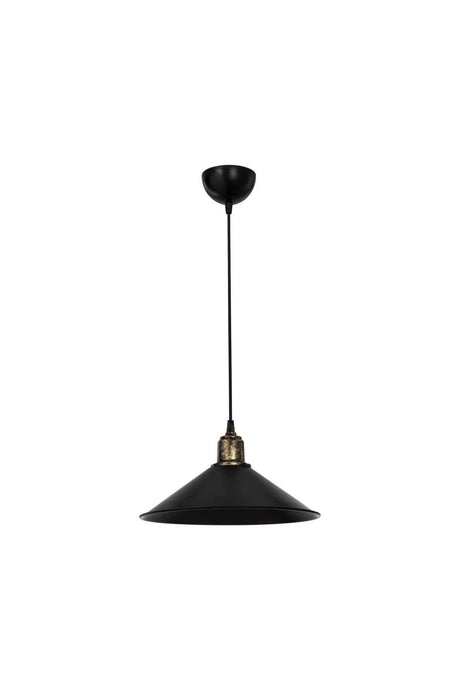 Large Maya Single Antique Pendant Lamp Black - Swordslife