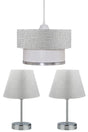 Gray Chandelier And Lampshade Set (gray) - Swordslife