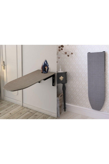 Gray Wall Mounted Vertical Folding Ironing Board - Swordslife