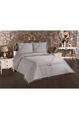 Gray Naime Pique Set And Bedspread - Swordslife