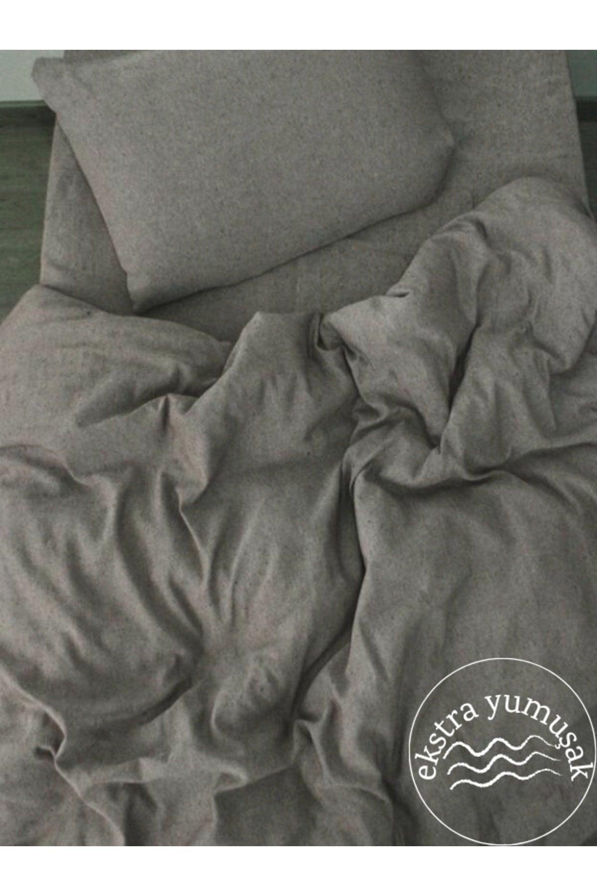 Gray Single Duvet Cover Set Extra Soft 1st Quality 160x230 - Swordslife