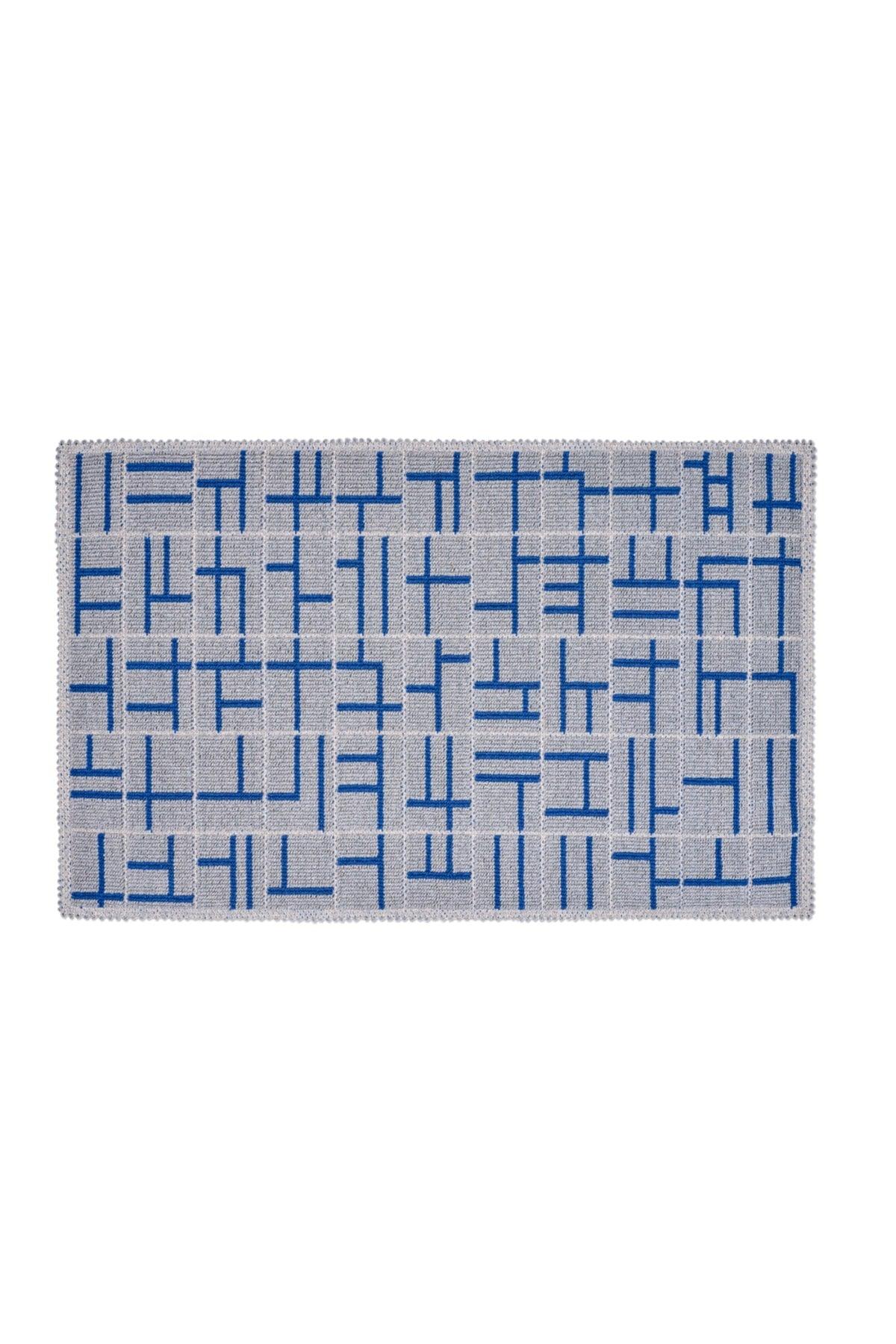 Grid Natural Cotton 2 Piece Bathroom Rug Set - Swordslife