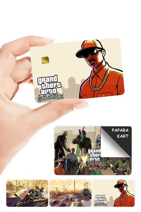 Gta San Andreas Papara Card Skin Sticker 4