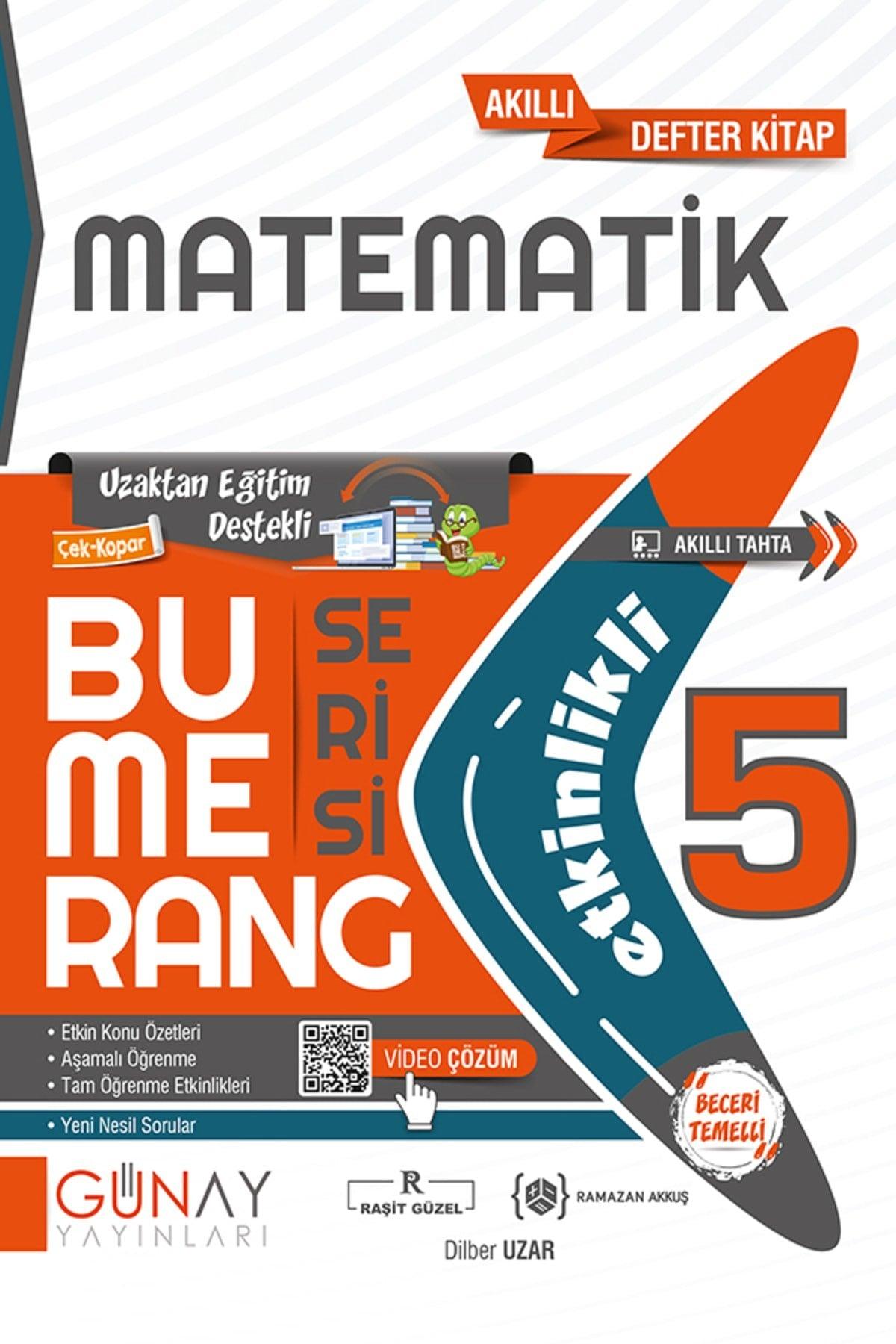 Günay Publications 5th Grade Mathematics Boomerang Activity Notebook - Swordslife