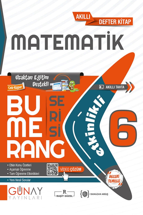 Günay Publications 6th Grade Mathematics Boomerang Activity Notebook - Swordslife