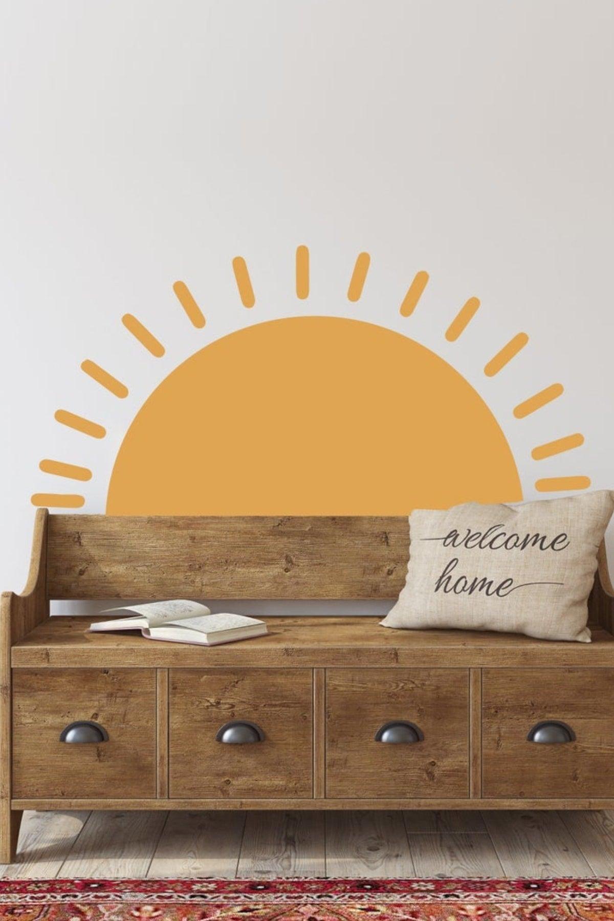 Sun Themed Wall Sticker Set - Swordslife