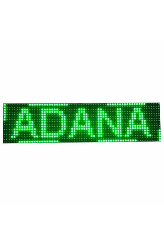 Route Led Sign Green 16x64cm