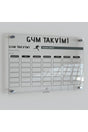 Gym Planning Calendar With Pen And Eraser Gift