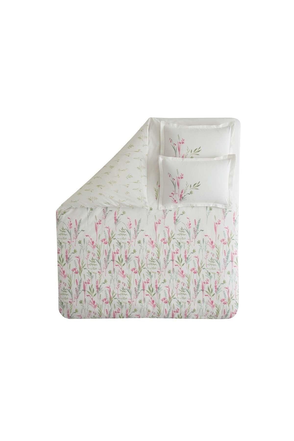 Hana Ranforce Double Duvet Cover Set - Pink - Swordslife