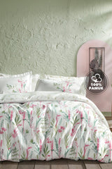 Hana Ranforce Double Duvet Cover Set - Pink - Swordslife