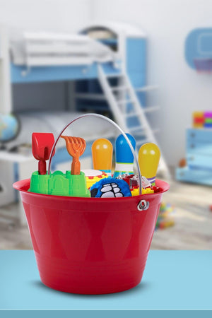 Bucket with Handle-Red - Swordslife