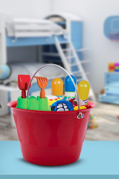 Bucket with Handle-Red - Swordslife