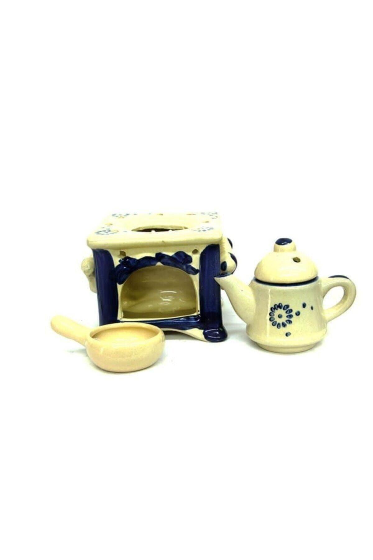 Teapot Model Censer On The Stove With Handle C0574 - Swordslife