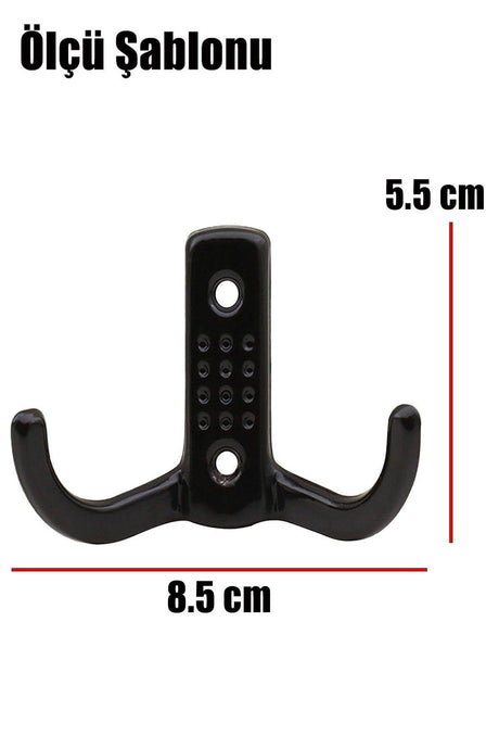 As Dotted Cloakroom Wall Hanger Metal Wardrobe Clothes Rack Black Hanger - Swordslife