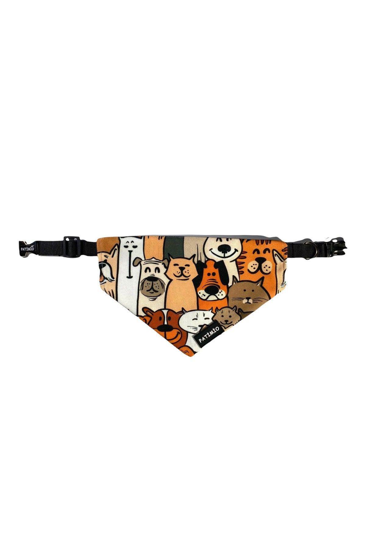 Happy Dogs Cat And Dog Leash Scarf Bandana