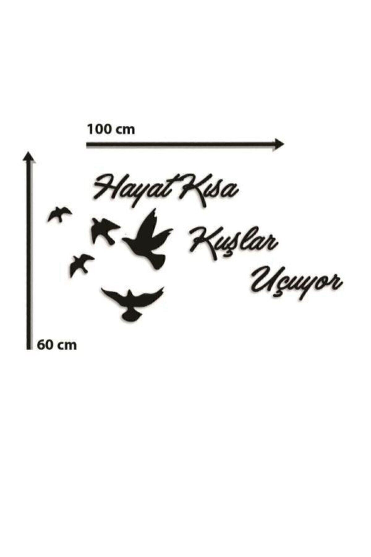 Life is Short Birds Are Flying Wall Motto Lettering Wooden Wall Mottos New - Swordslife