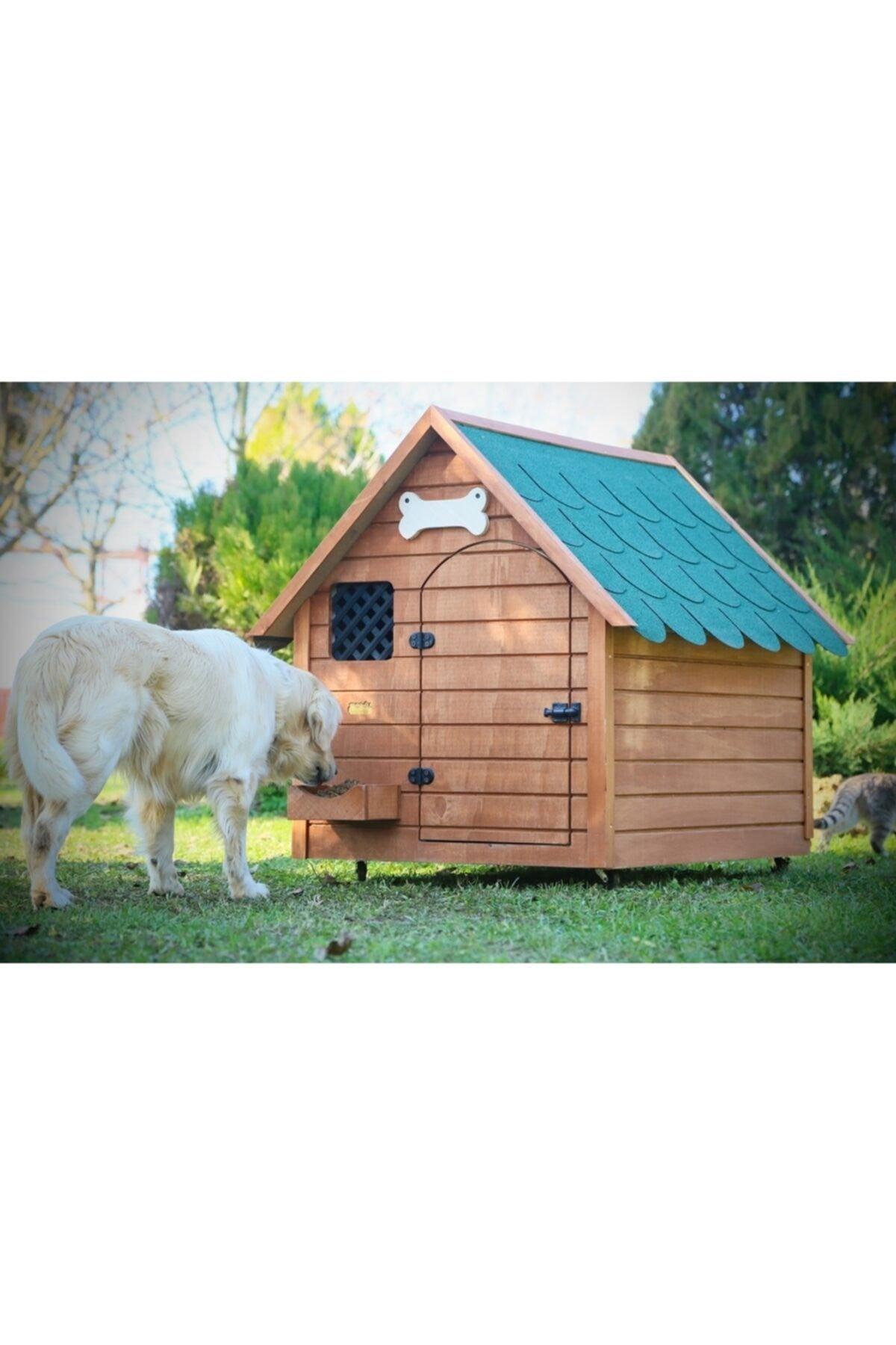 Heat Insulated Wooden Kennel (XLARGE)