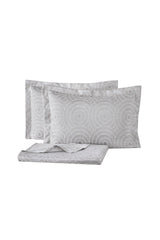 Heliks Double Bedspread Set - Gray - Swordslife