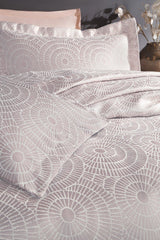 Heliks Double Bedspread Set - Dried Rose - Swordslife