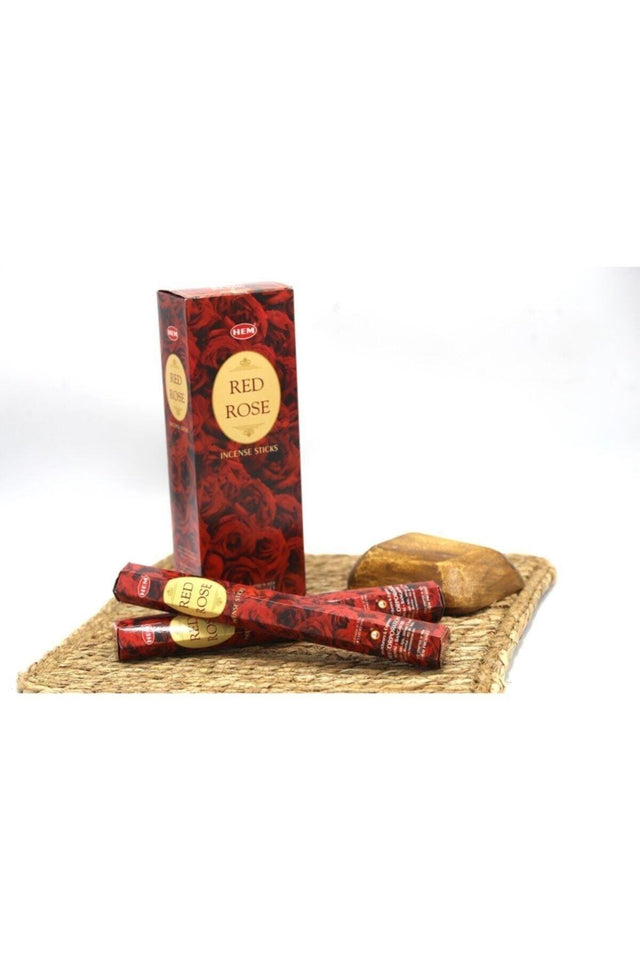 Hem Red Rose Incense Stick - Red Rose Fragrance (20 Pieces) - Swordslife