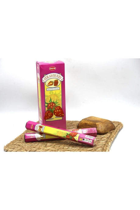 Hem Strawberry Stick Incense - Strawberry Fragrance (20 Pieces) - Swordslife