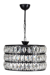 Heure Glass Chandelier Black Mdrn-45 - Swordslife