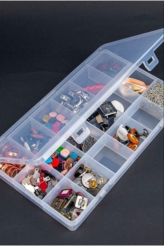 Hobby And Bead Box Transparent 25x14 Cm Box - Swordslife