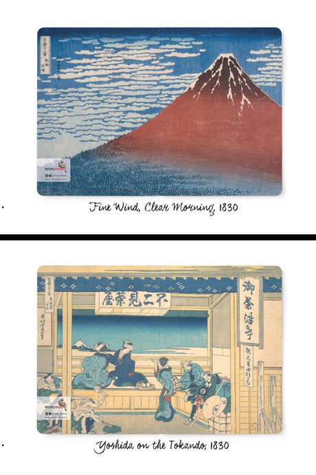 Hokusai 4-Piece Notebook Set 2 - Mount Fuji