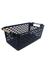 Home Concept 4 Wooden Handle Basket (black) - Swordslife