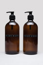 Trichi Home 500ml Amber Glass Liquid Soap Dispenser
