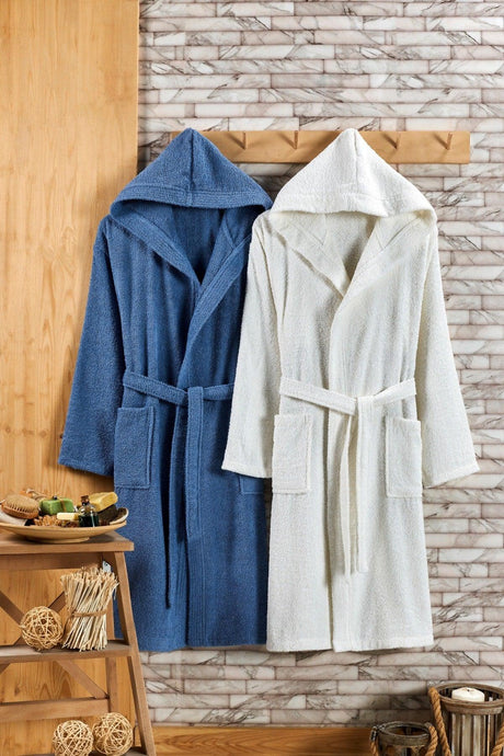 Hooded 2 Piece Bathrobe Set - Swordslife