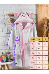 Hooded Kids Bathrobe 100% Cotton Water Absorbent