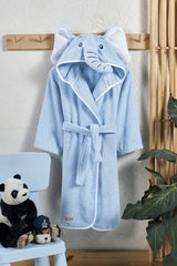 Hooded Kid's Bathrobe Cotton Men's Bathrobe