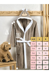 Hooded Kids Bathrobe 100% Cotton Water Absorbent