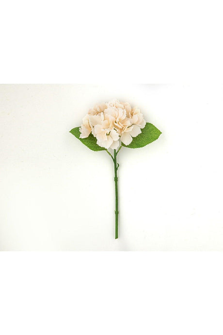 Hortensia Single Branch Artificial Flower 35 Cm Champagne - Swordslife