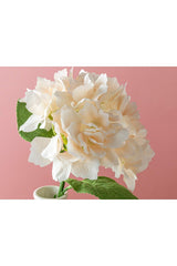 Hortensia Single Branch Artificial Flower 35 Cm Champagne - Swordslife