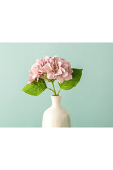 Hortensia Single Branch Artificial Flower 35 Cm Pink - Swordslife