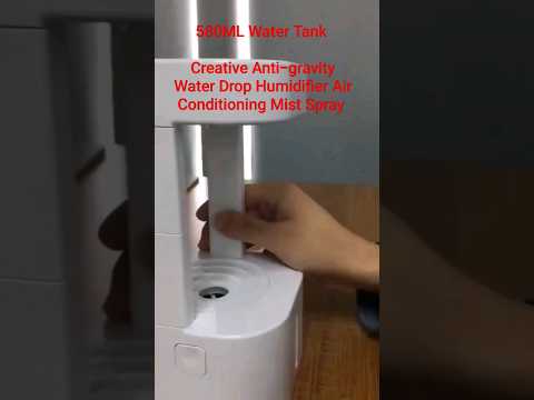 Yaratıcı Anti-Girişli Su Damlası Nemlendirici Klima Mist Sprey Ev Sessiz Yatak Odası Ofis 580ml Su Deposu