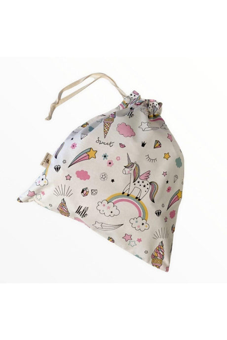 https://www.swordslife.com/ White Unicorn Patterned Multi-Purpose Baby Dirty Laundry Bag - Swordslife