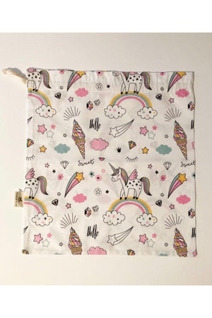 https://www.swordslife.com/ White Unicorn Patterned Multi-Purpose Baby Dirty Laundry Bag - Swordslife