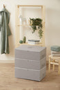 Hurç 3 Pcs. Large Size Gray Color Interlining Under Base Base