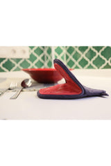 Icehand Navy Blue Color Fireproof Kitchen Oven Mitt Silicone Fabric - Swordslife