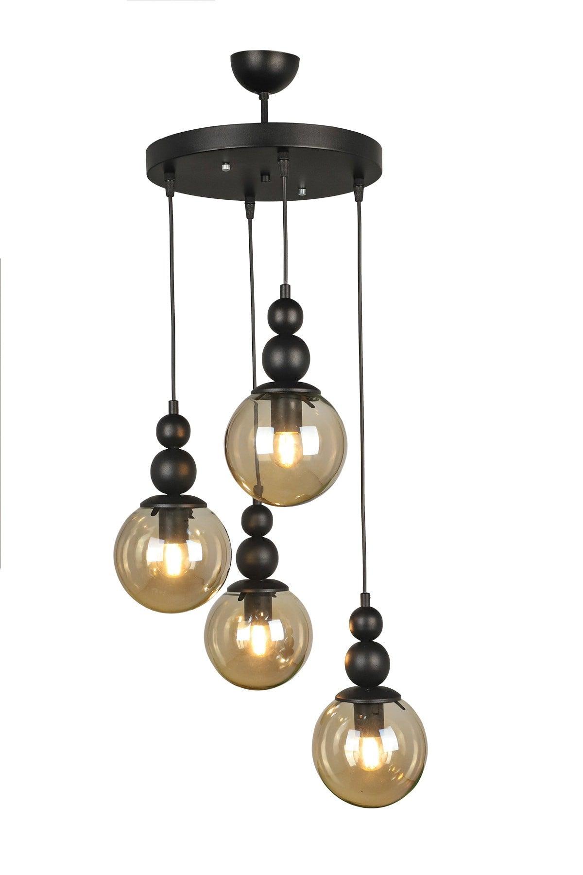 Endless 4th Chandelier Black Honey Glass - Swordslife