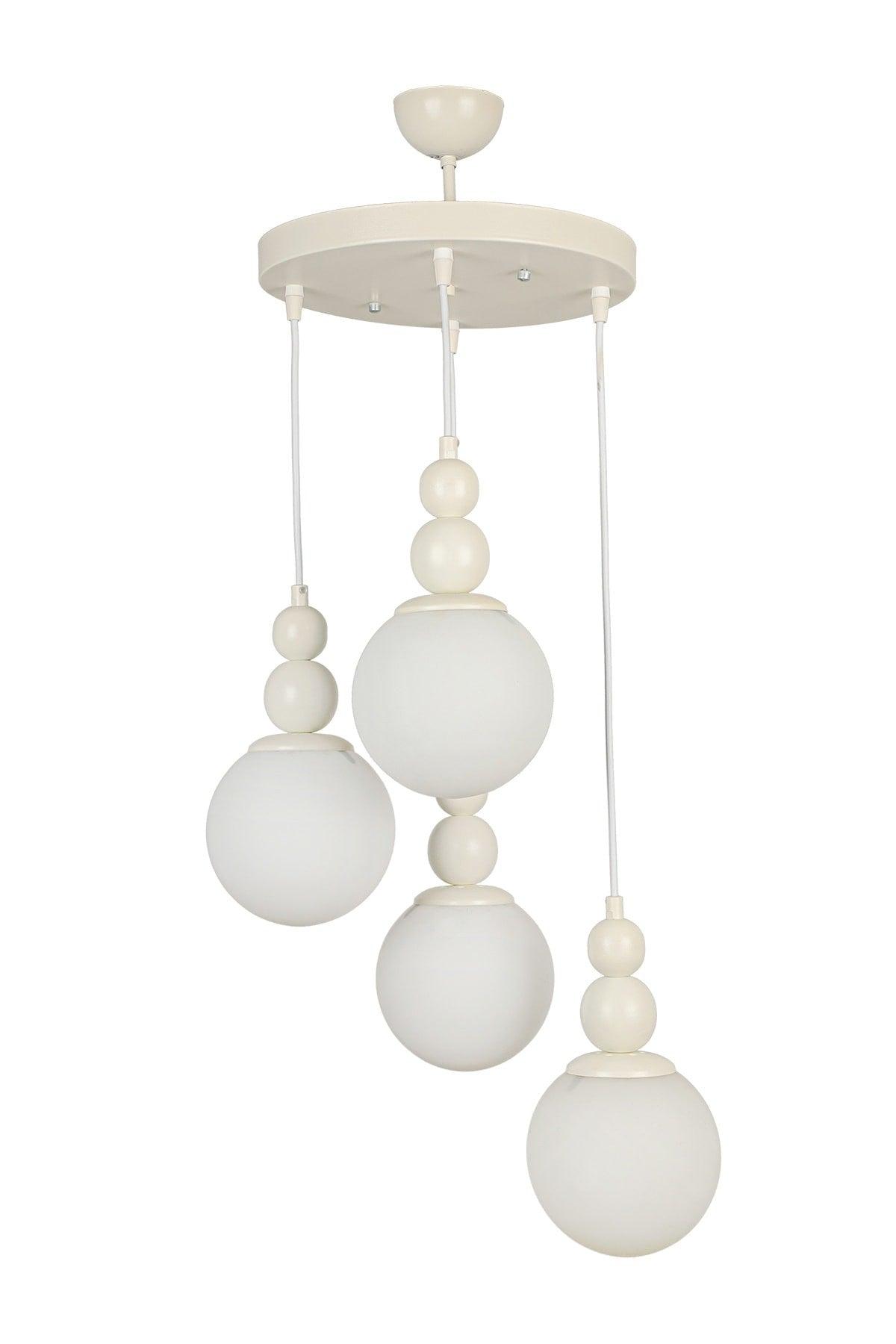 Endless 4th Chandelier White White Glass - Swordslife