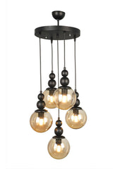 Endless 5th Chandelier Black Honey Glass