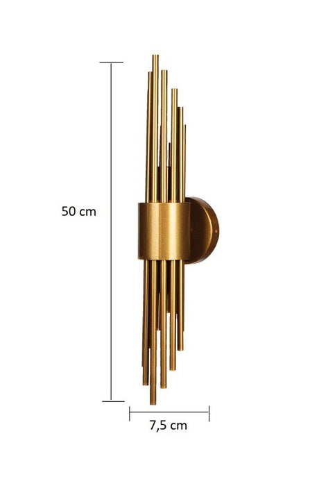 Iraz Decorative Metal Wall Sconce Tumbled Modern Interior - Swordslife
